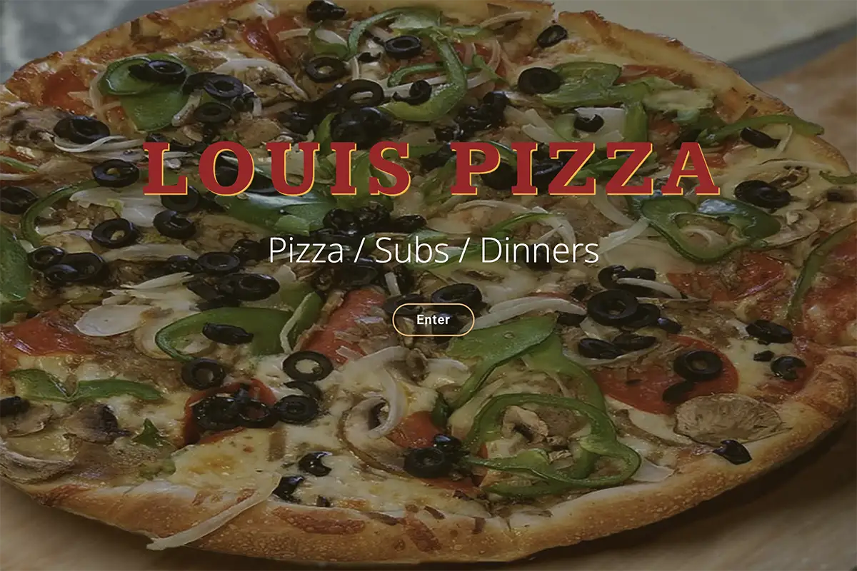 Louis' Pizza website